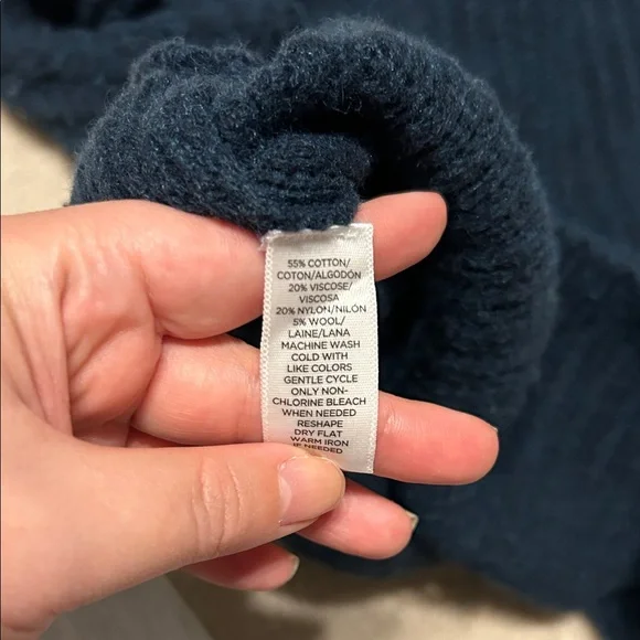 LOFT Cable-Knit Ribbed Sweater – Size S - Picture 5 of 5